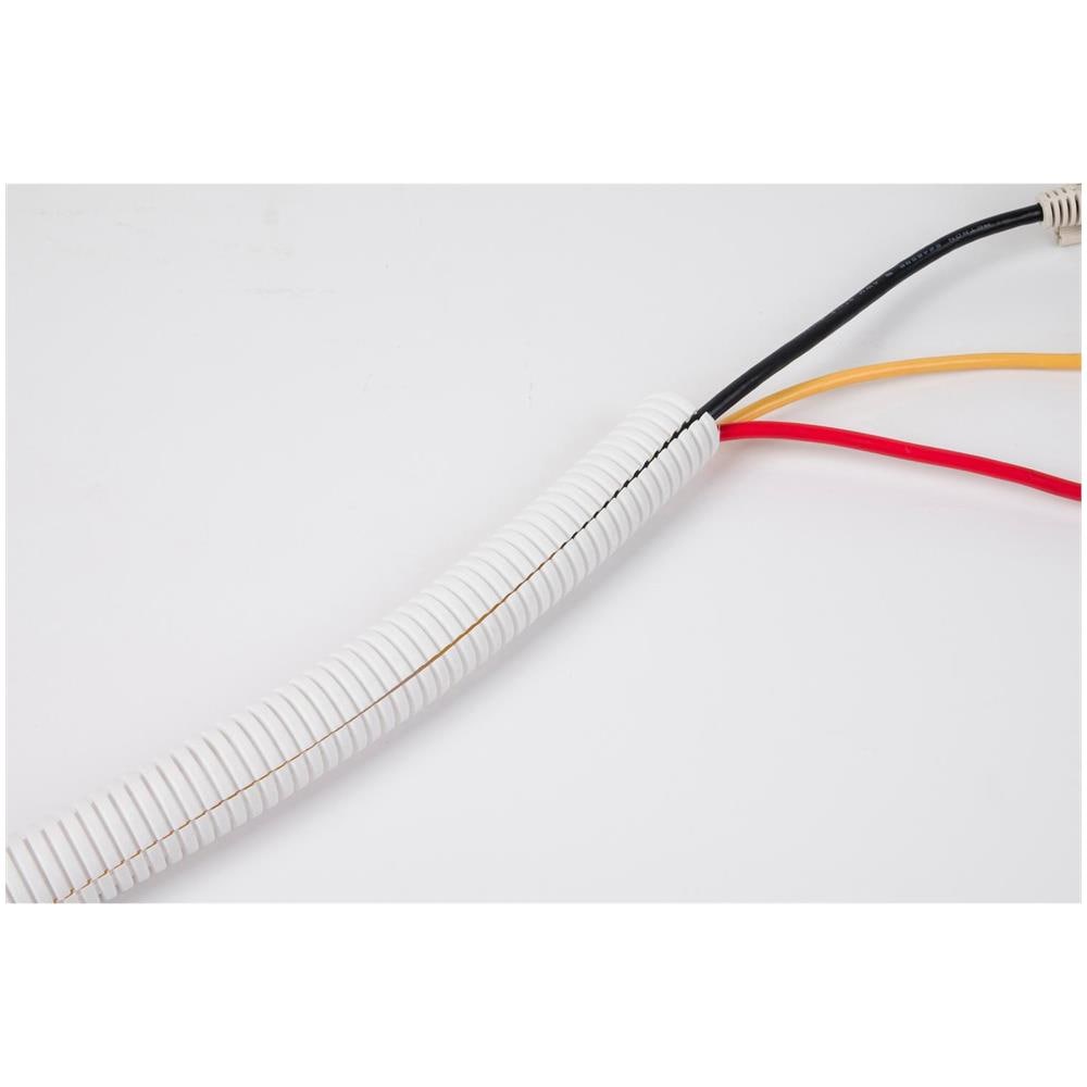 Ordina Cavi Tubo Cable Management Manica Cable Organizer Per Gestire I Cavi Dalla Tv Pc E Console Per Videogiochi 11 Metro Diametro Esterno Di Lunghezza X 32mm - Bianco - Foto 9
