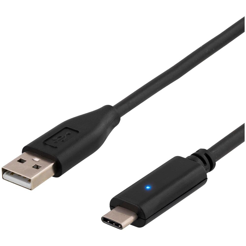 Cavo Usb 2.0, 1 M, Tipo C - Tipo A Maschio, Profilo Pd 1, Nero - Foto 2