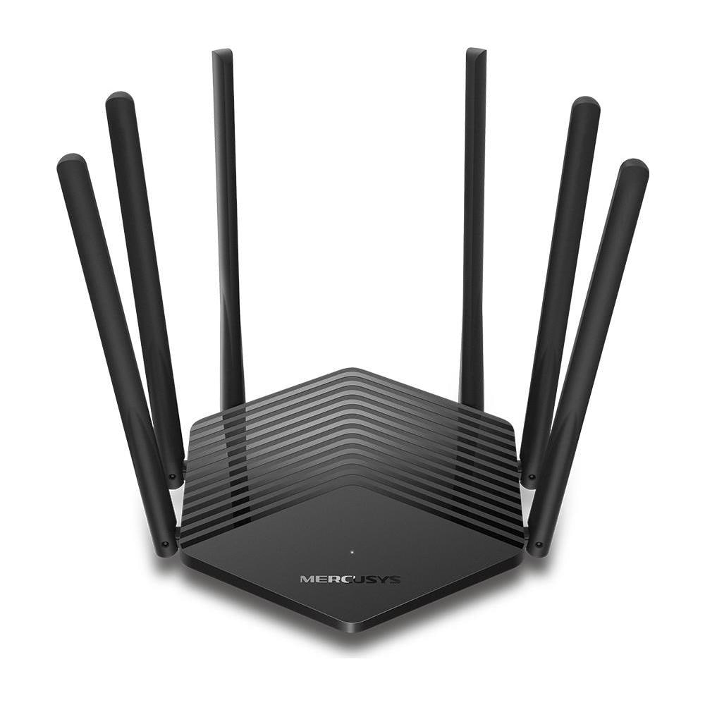 Router Dual-band Mercusys Mr50g 802.11ac, 600+1300 Mbit / s, 10/100/1000 Mbit / s, Porte Ethernet Lan (rj-45) 2, Mu-mimo Sì, Tipo Di Antenna 6xfisso, Nero - Foto 1