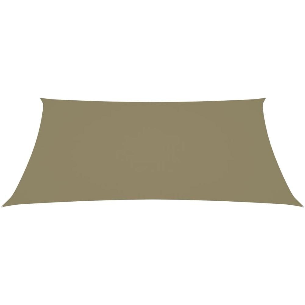 Parasole a Vela Oxford Rettangolare 6x8 m Beige - Foto 3