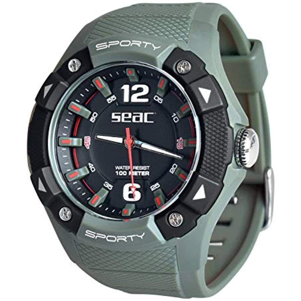 Seac Orologio Sporty Verde Militare Standard Gomma - Foto 4