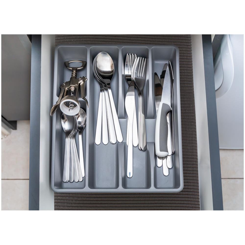 Tappetino Gommato Antiscivolo Multiuso Per Cassetti E Superfici Colore Stone 65x400cm Stone - Foto 2