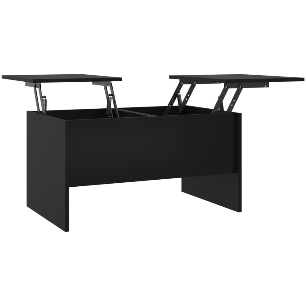 Tavolino Da Salotto Nero 80x50x42,5 Cm In Legno Multistrato - Foto 1