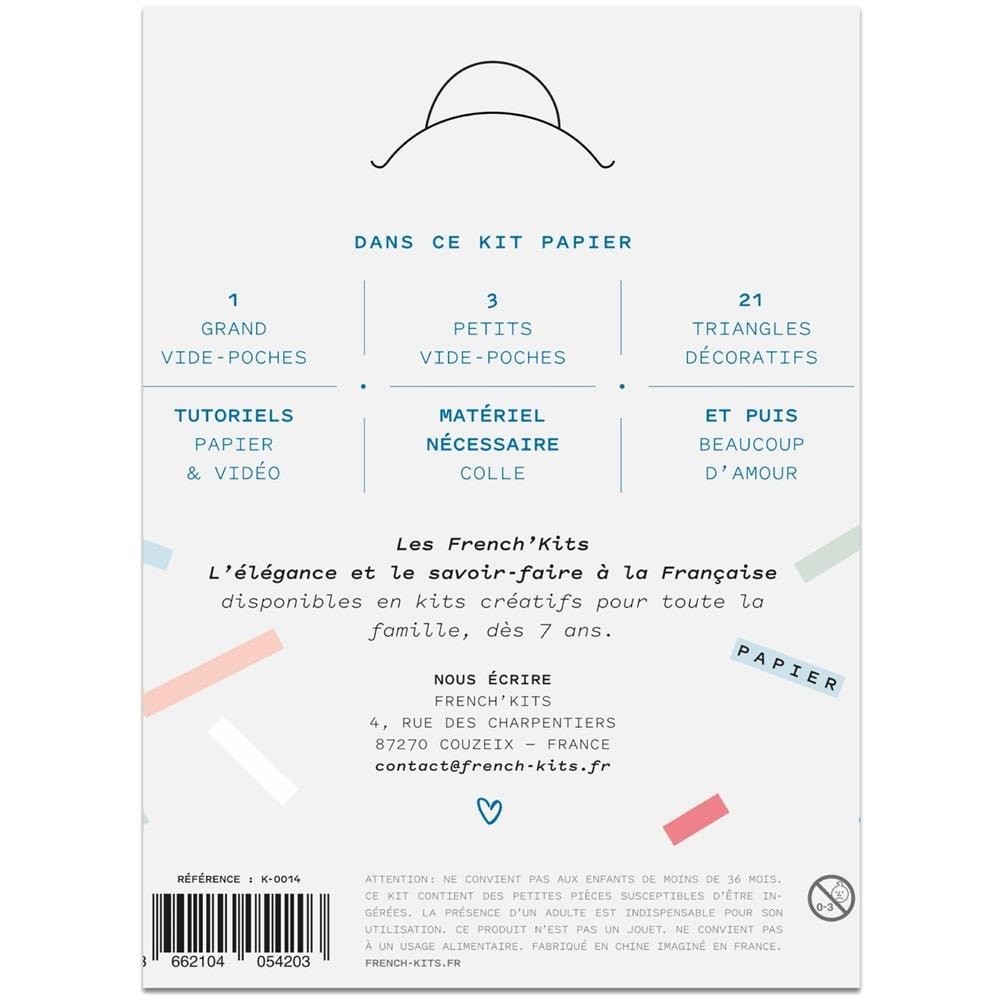 Scatola Per Origami Fai-da-te - 4 Vassoi Di Carta - Fiori Blu - Foto 1