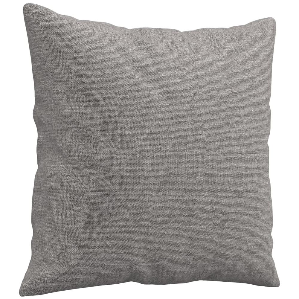 Cuscini Decorativi 2 Pz Grigio Chiaro 40x40 Cm In Tessuto - Foto 4