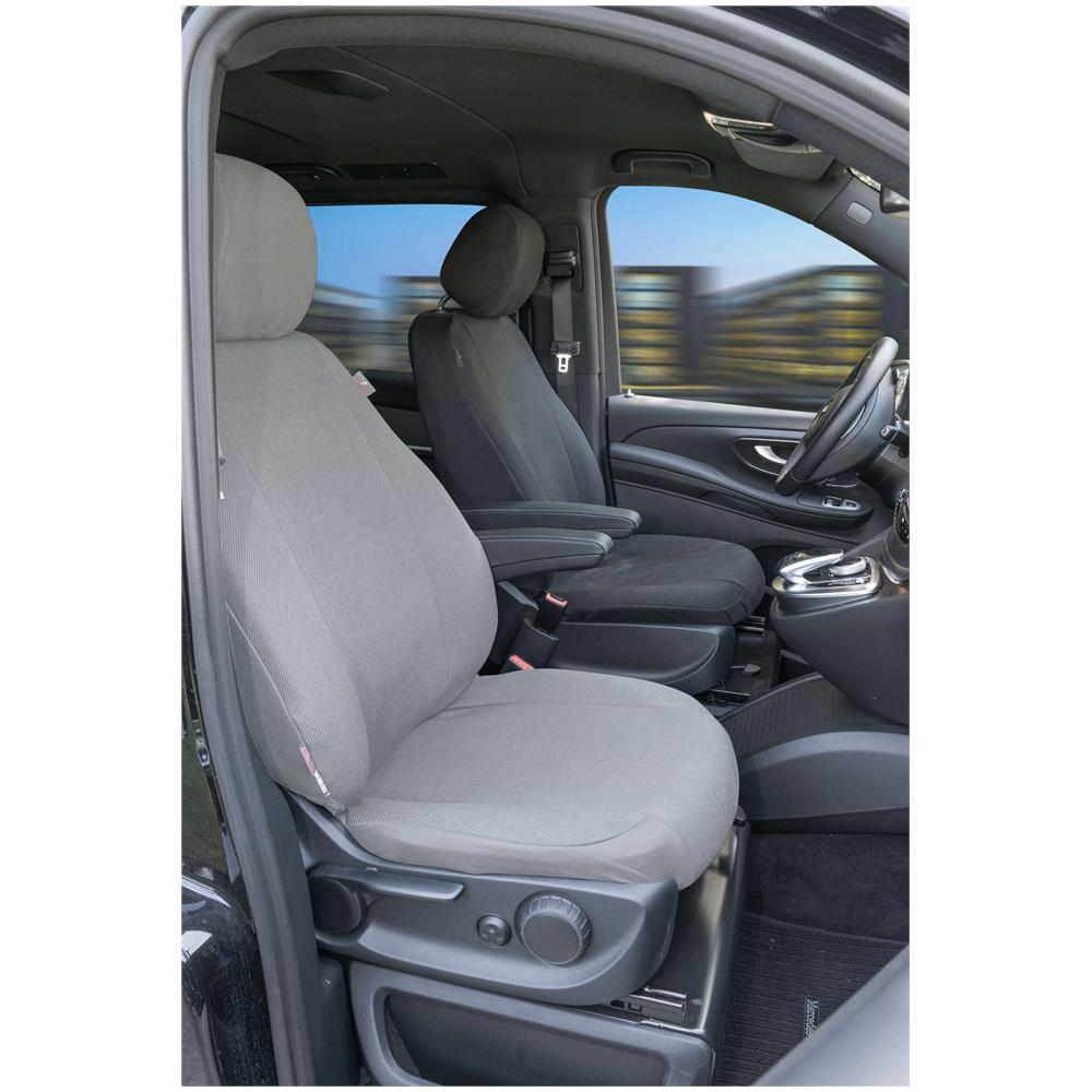 Transporter Coprisedili In Tessuto Per Mercedes Classe V 447, Sedile Singolo Bracciolo Conducente Interno - Foto 1