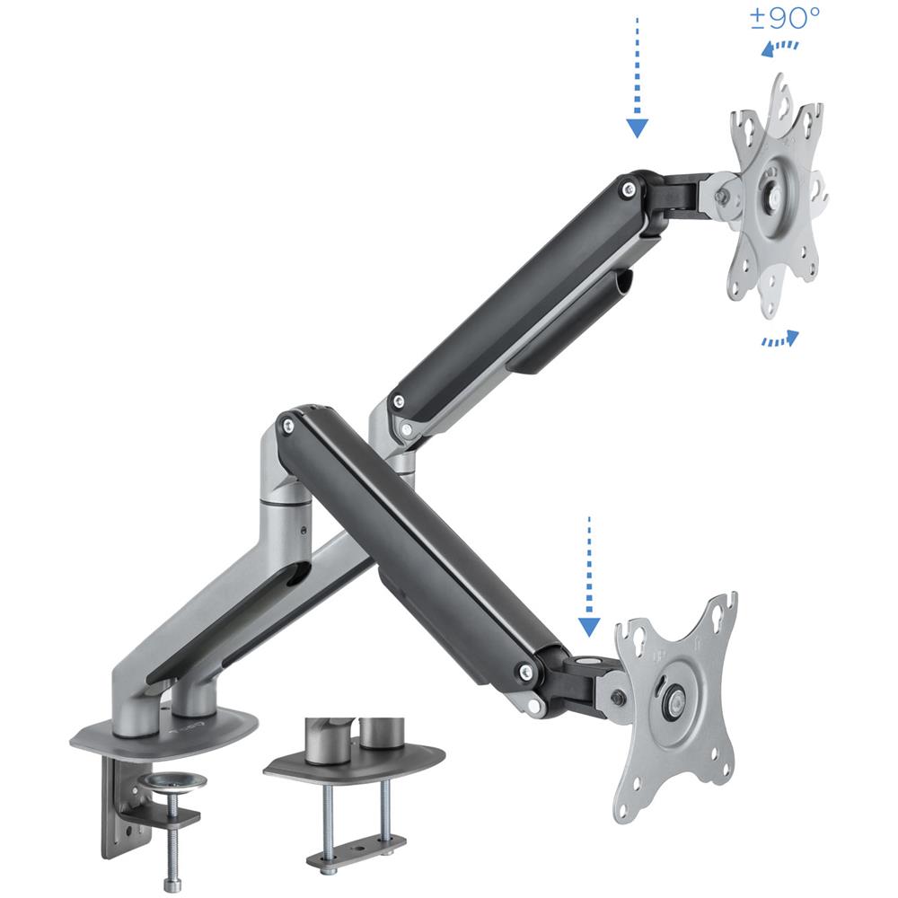 DB4132TNR-G supporto da tavolo per Tv a schermo piatto 81,3 cm (32") Nero Scrivania - Foto 2