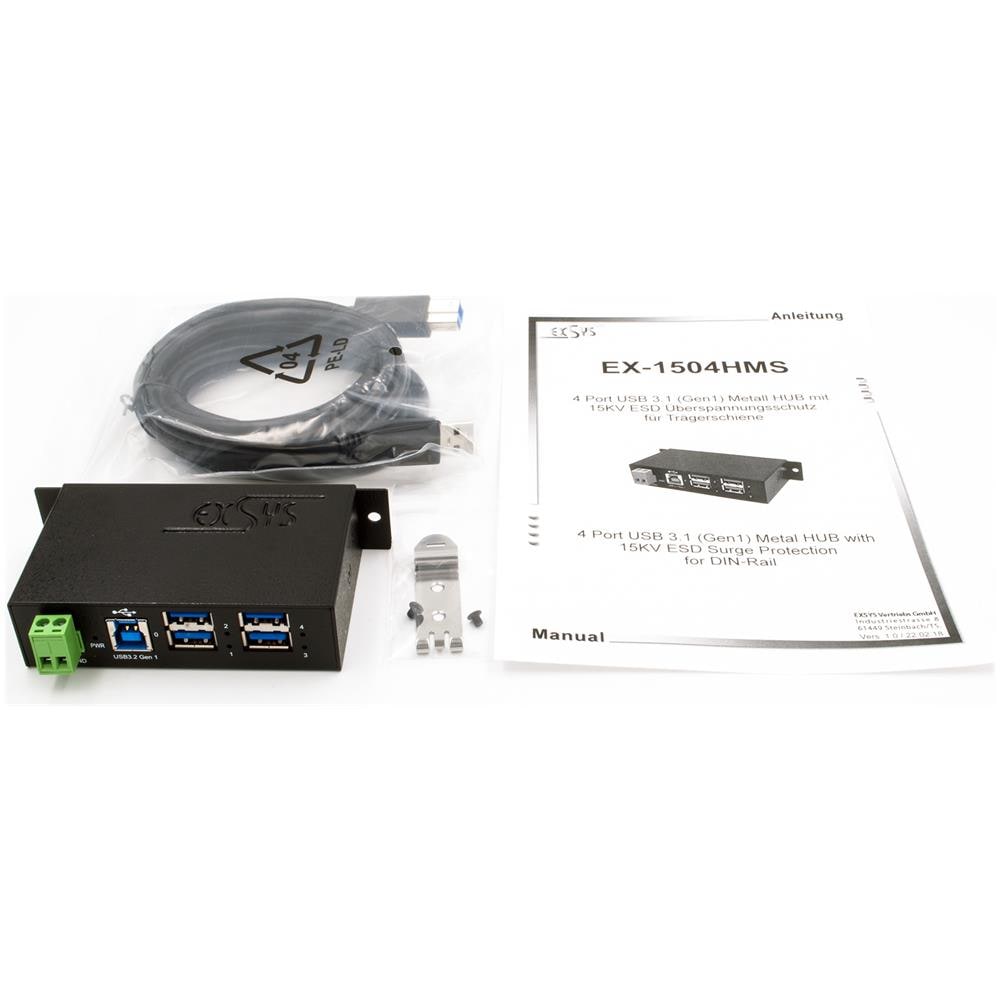 Hub USB industriale 4 Prese USB-A 3.0, 5 Gbps - Foto 4