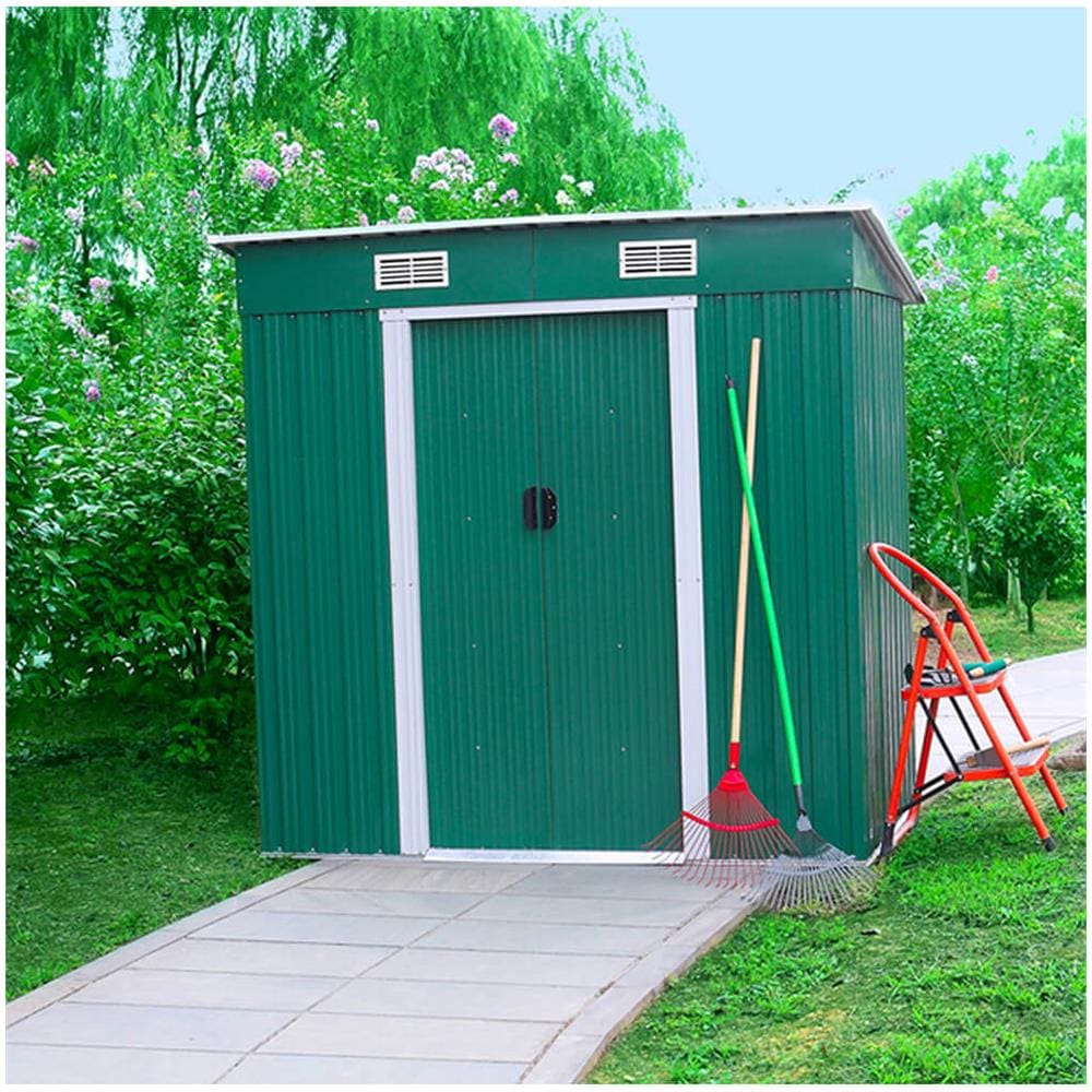 Casetta Medium Store, Metallo Zincato, 184x108xh. 185 Cm - Foto 5