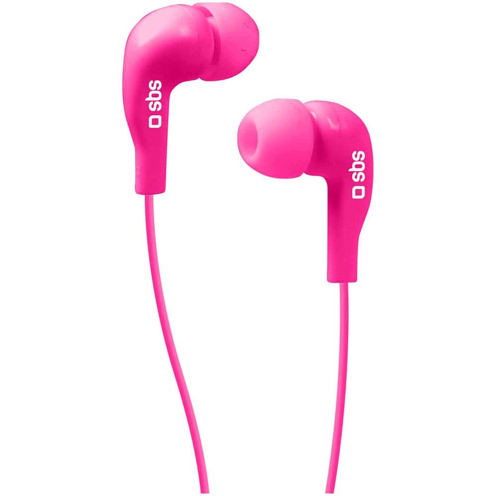 Auricolare in-ear con tasto alla risposta, Jack 3,5 mm - SBS ROSA - Foto 2