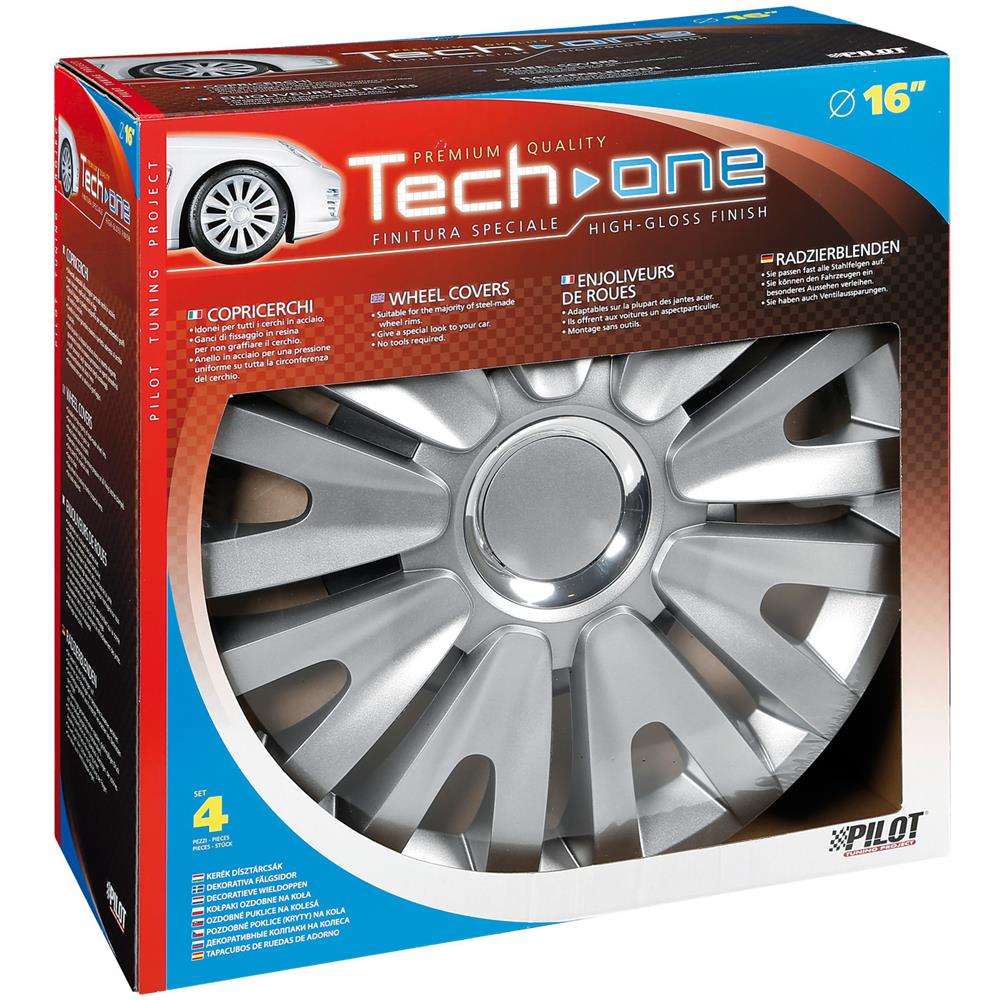 Copricerchi Auto Universali 16 Pollici Tech-one Royal Silver 31543 - Foto 7