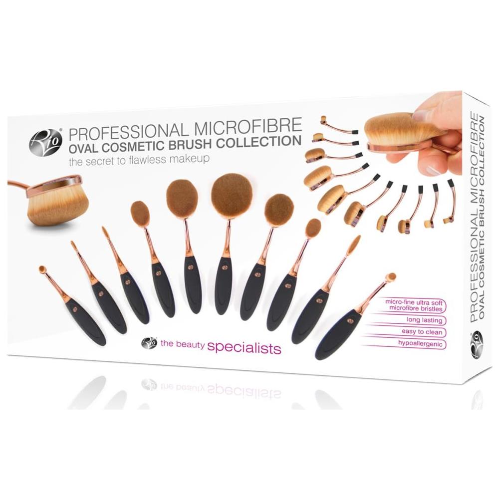 10 Pz Set Di Pennelli Da Trucco Ovali Brch - Foto 5