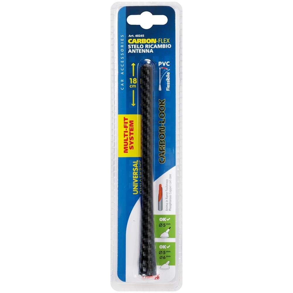 Stelo Antenna Carbon Look Cm 18 - Foto 6