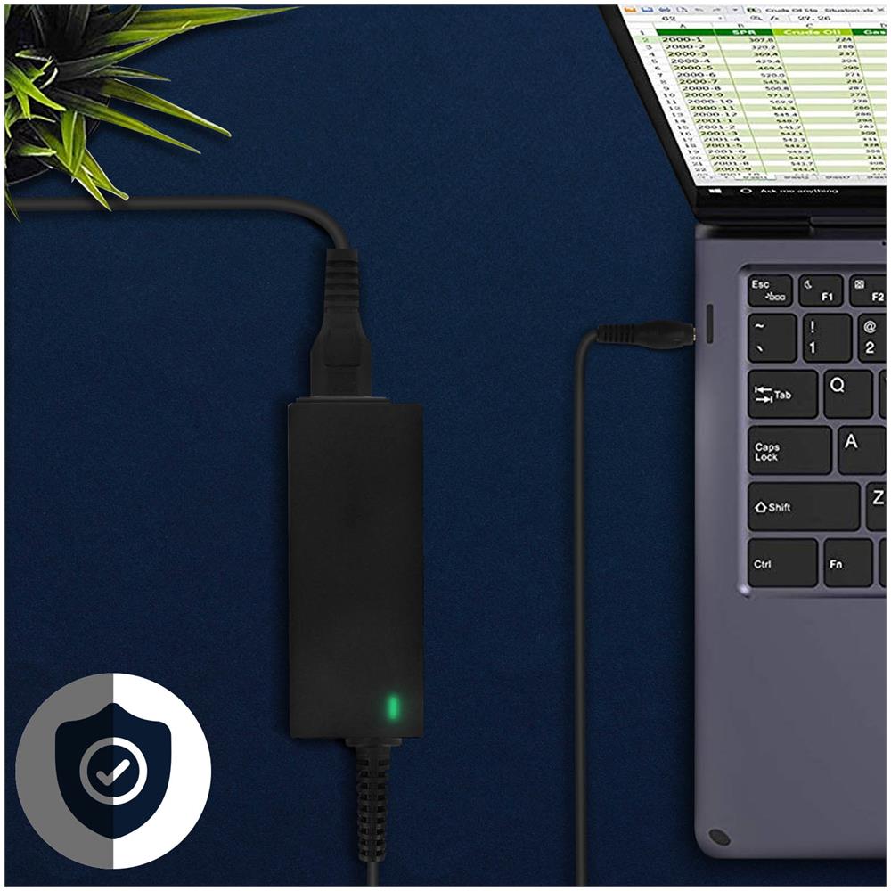 Caricabatterie Per Pc Samsung 40w Con Punta Da 5,5 X 3,0 Mm Nero - Foto 2