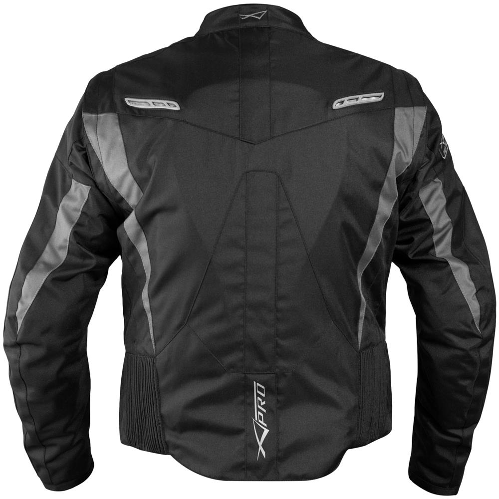 Giacca Tessuto Moto Protezioni Ce Manica Staccabile Gilet Termico Nero Xl - Foto 2