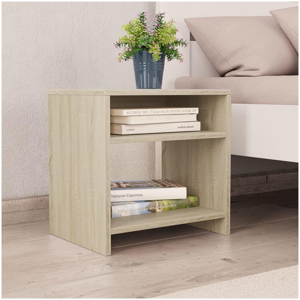 Comodino Rovere Sonoma 40x30x40 cm in Legno Multistrato - Foto 1