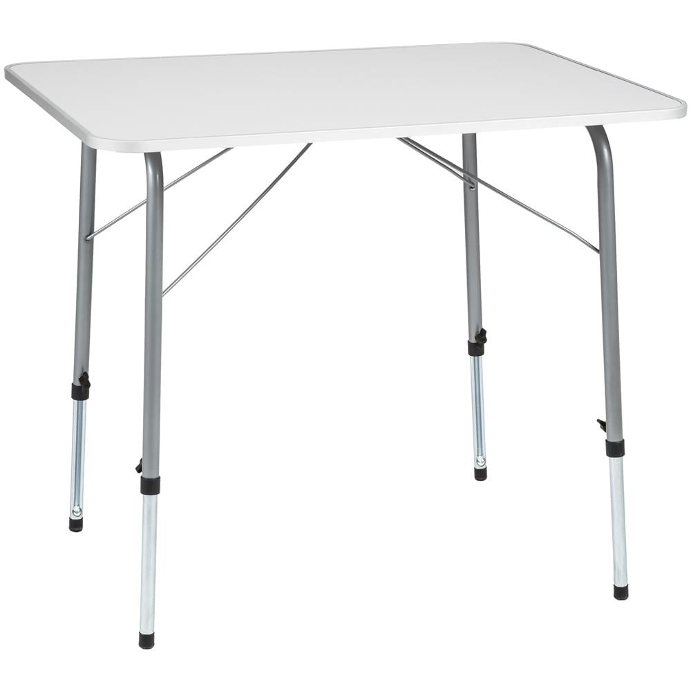 Tavolo Da Campeggio Regolabile In Altezza 80x60x68 Cm - Grigio - Foto 1