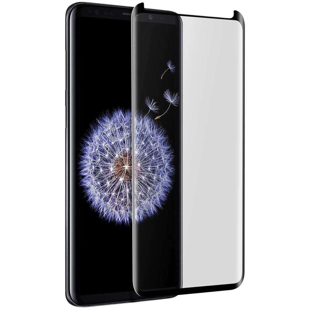 Pellicola Schermo Samsung Galaxy S8 / S9 Vetro Temperato Trasparente Bordo Nero - Foto 1