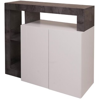 Base TV Sospesa Con 2 Ante Oliver – Made In Italy, Design Moderno 180x30x40 Cm