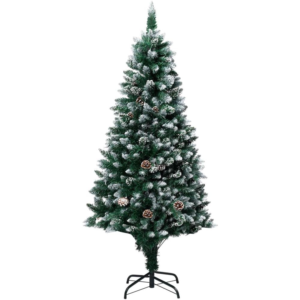 Set Albero Natale Artificiale con LED Palline e Pigne 150 cm - Foto 2