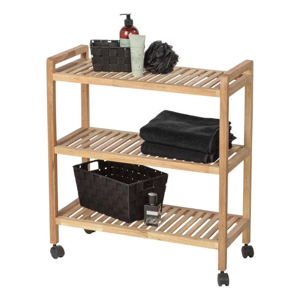 Portapacchi Bagno Norway Con Tre Ripiani, Legno Di Noce, Wenko - Foto 2