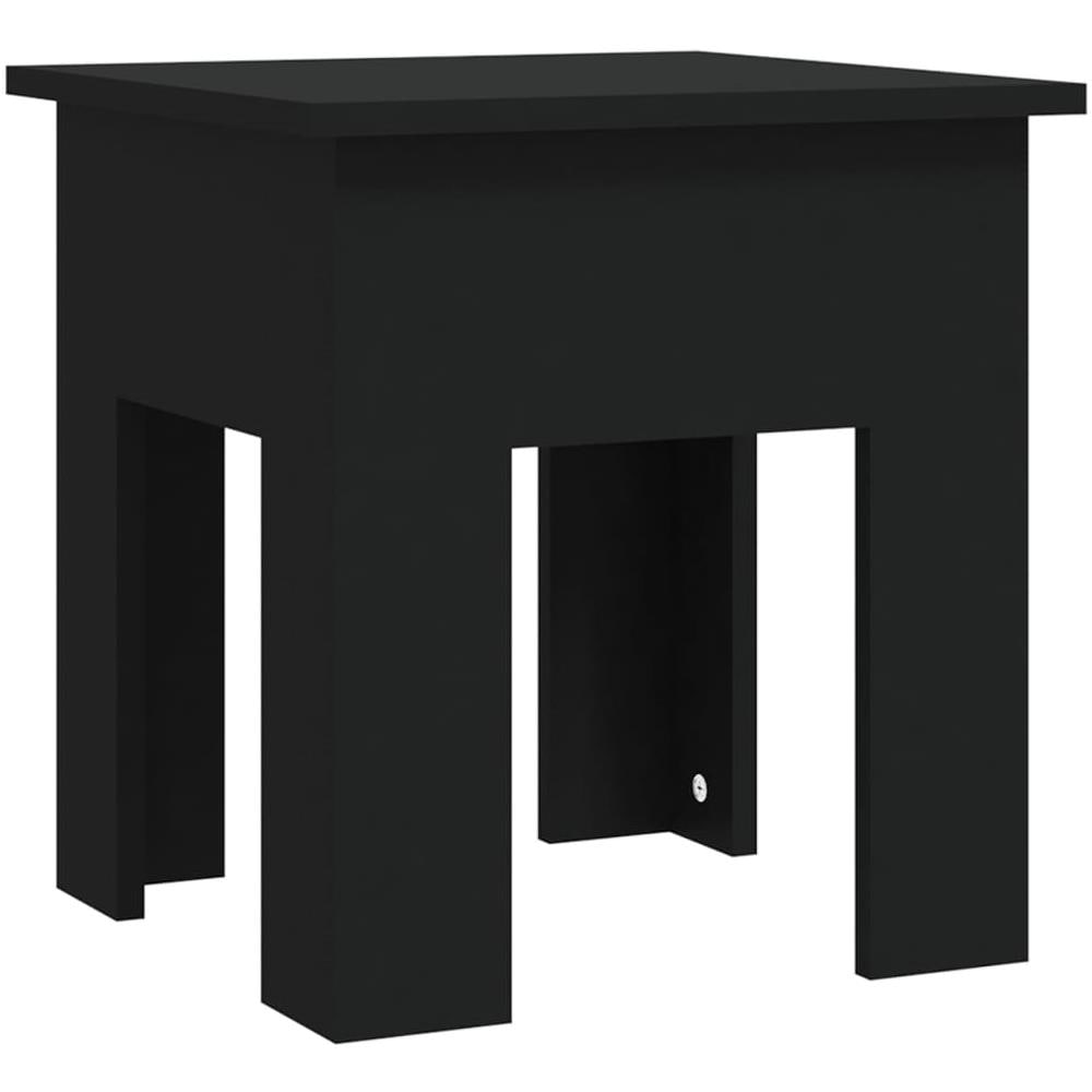 Tavolino da Salotto Nero 40x40x42 cm in Truciolato - Foto 2