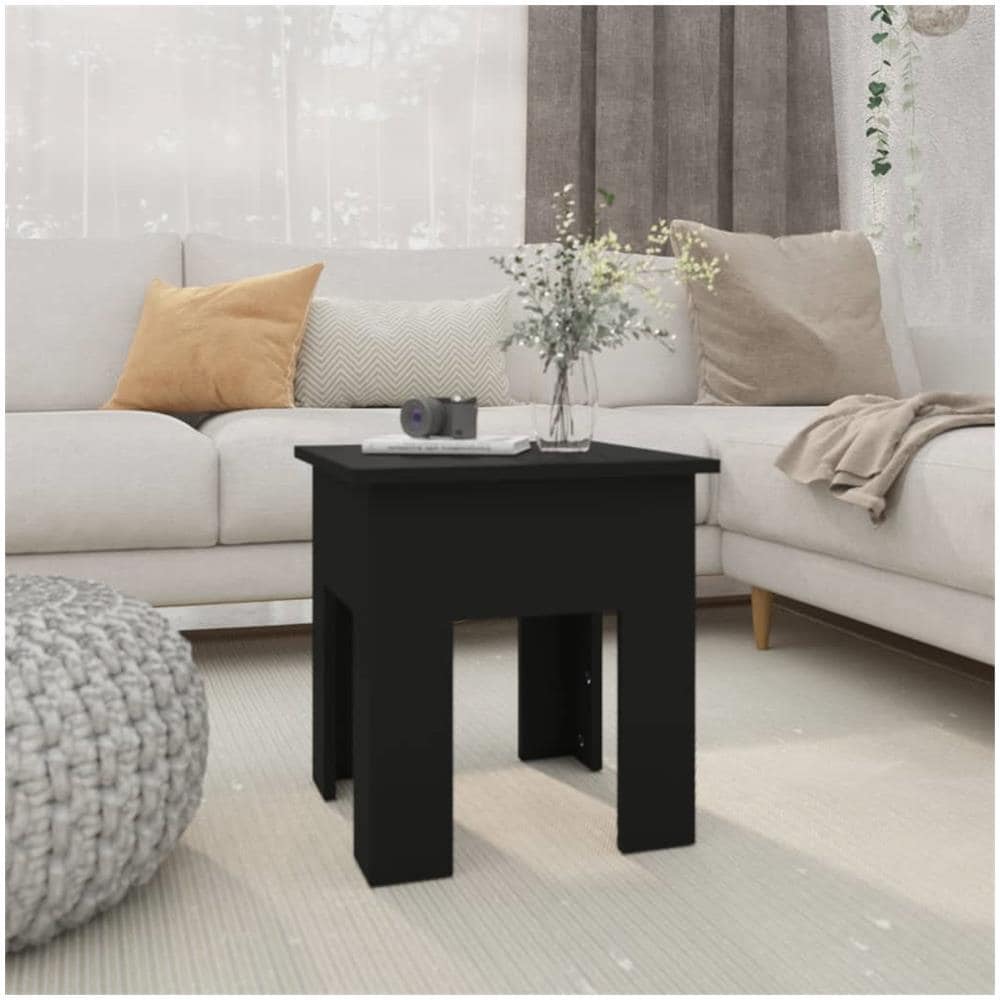 Tavolino da Salotto Nero 40x40x42 cm in Truciolato - Foto 1