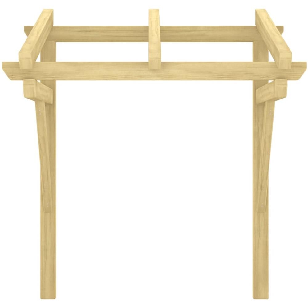 Pensilina per Porta 100x100x80 cm Pino Massello Impregnato - Foto 3