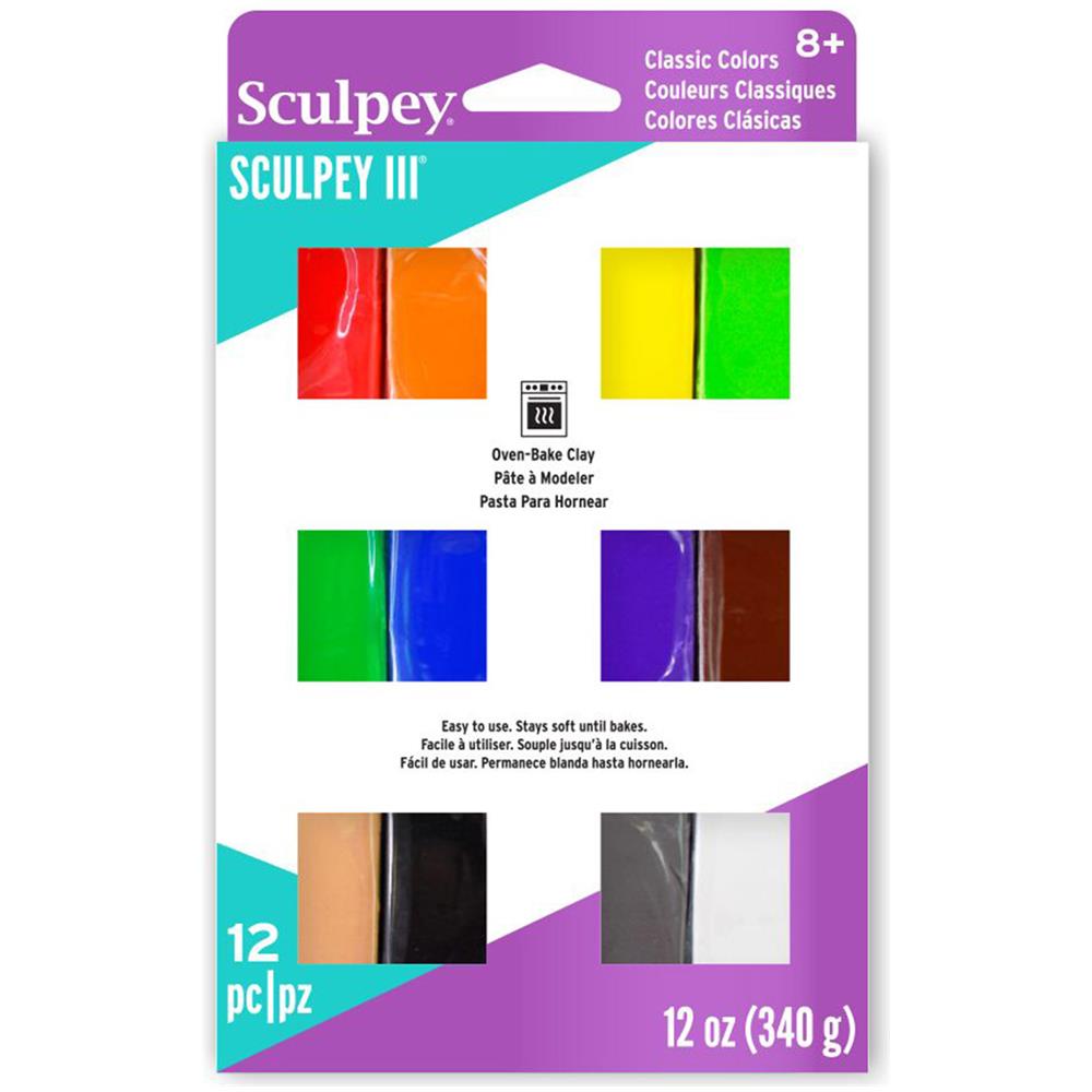12 Paste Polimeriche Sculpey - Classiche - Foto 1