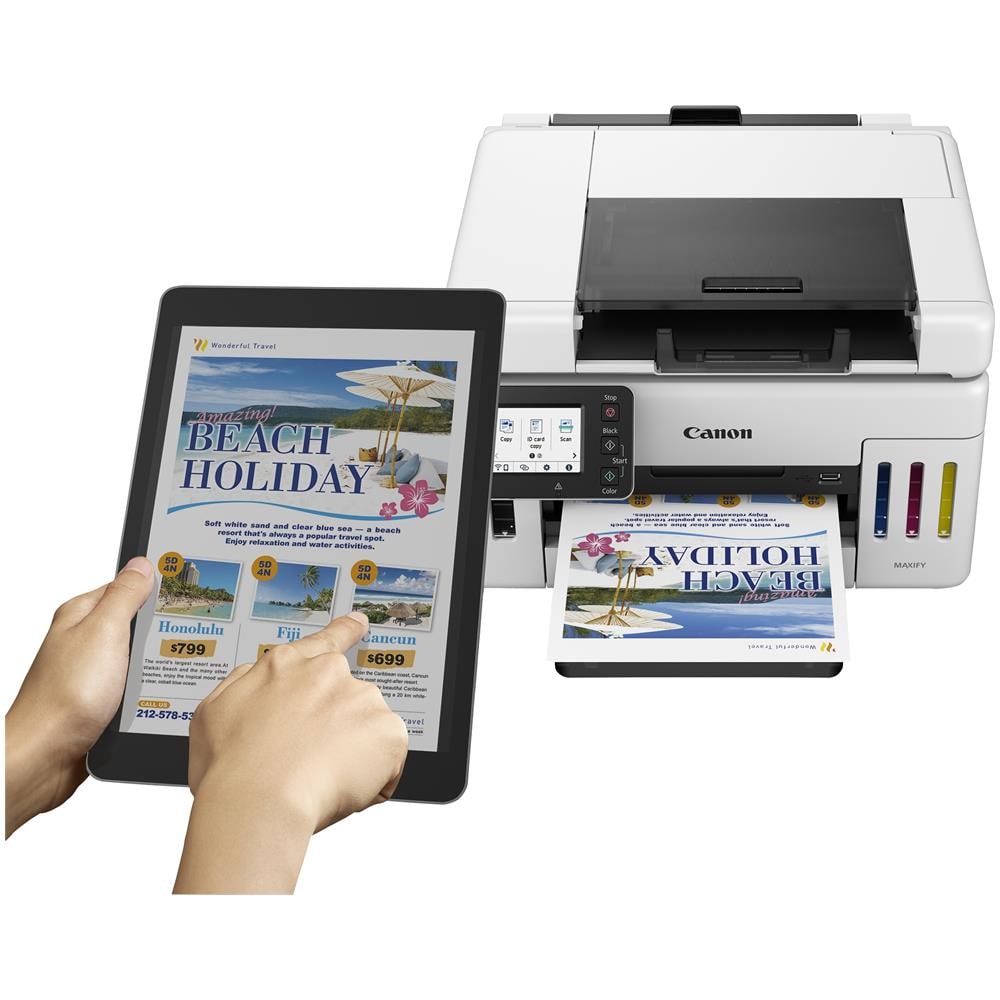 Stampante Multifunzione MAXIFY GX6550 Inkjet a Colori Stampa Copia Scansione A4 24 ipm (B/N) 15,5 ipm (a Colori) Wi-Fi / Ethernet / USB - Foto 6
