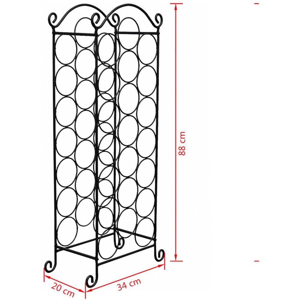 Porta Bottiglie Di Vino In Metallo Per 21 - Foto 4