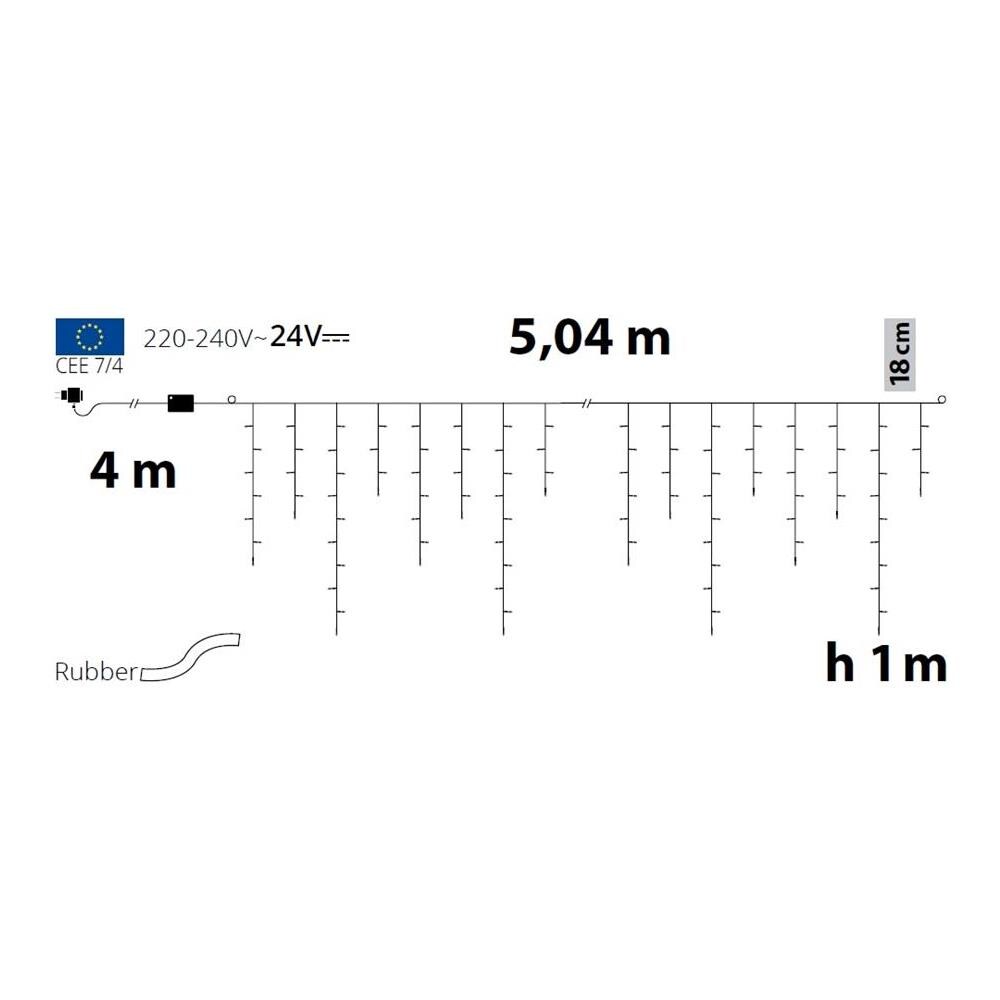 Tenda 182 Ice Light Bianco Caldo Con Controller 5xh1 - Foto 1