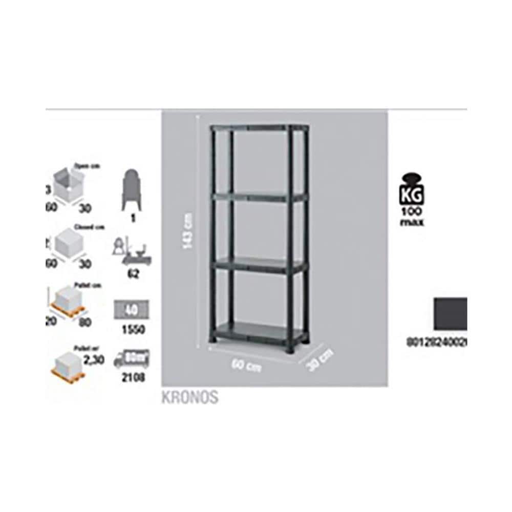 Scaffale Kronos Eco Resina 4piani - Foto 1