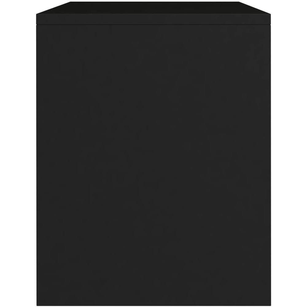 Comodino Nero 40x30x40 cm in Legno Multistrato - Foto 8