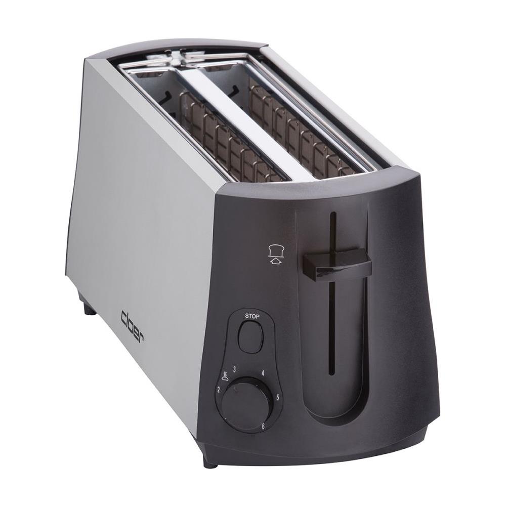 Tostapane 3710 a 4 Fette Potenza 1380 W Colore Nero / Acciaio Inossidabile - Foto 2