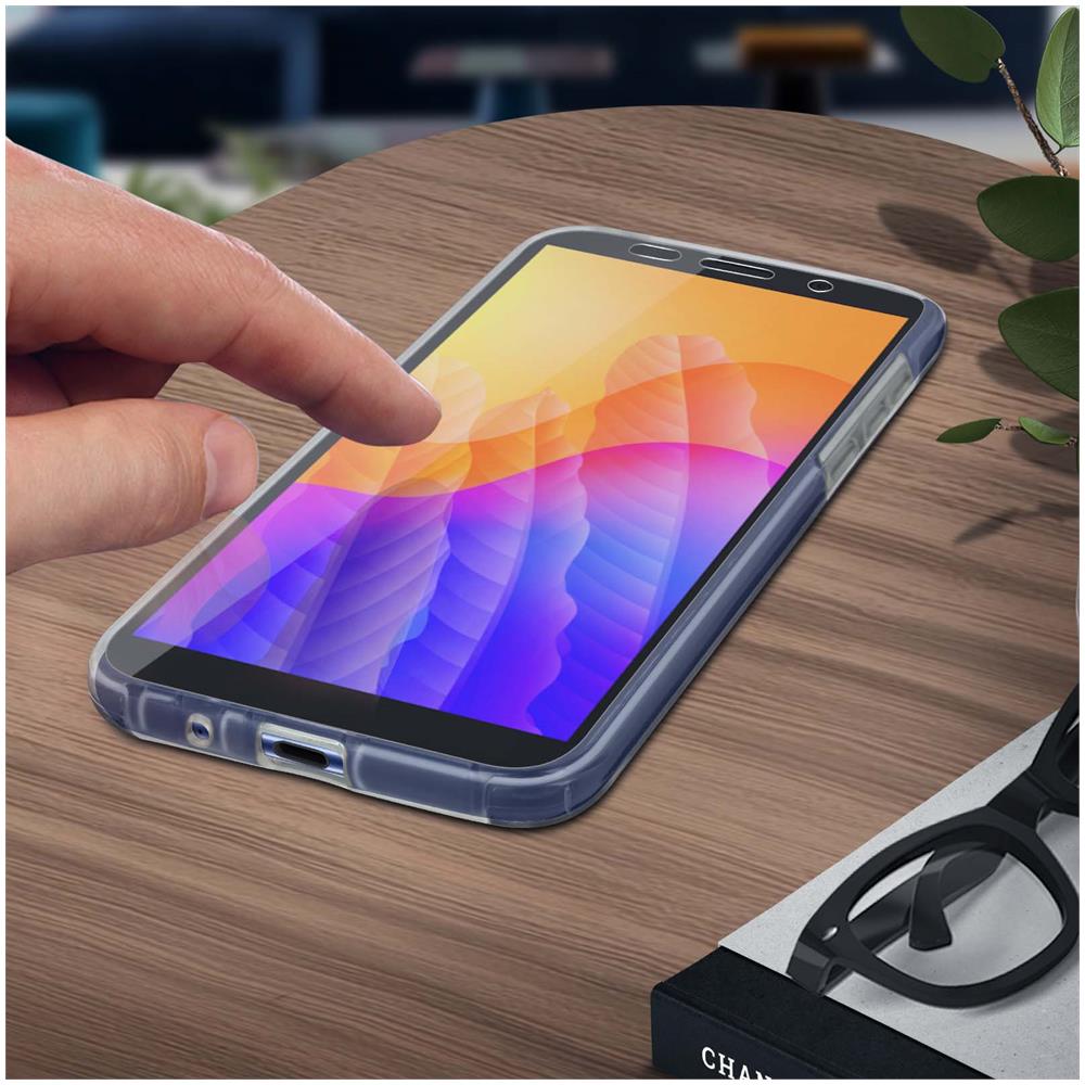 Cover Huawei Y5p Silicone Fronte Retro Ricopre Lo Schermo Trasparente - Foto 5