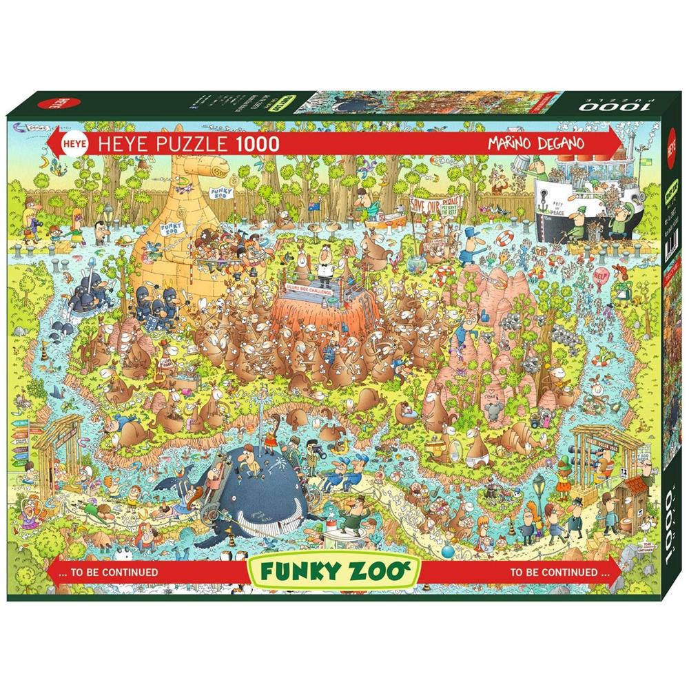 HEY29870 Puzzle da 1000 Pezzi - Marino Degano: Funky Zoo, Habitat Australiano - Foto 1