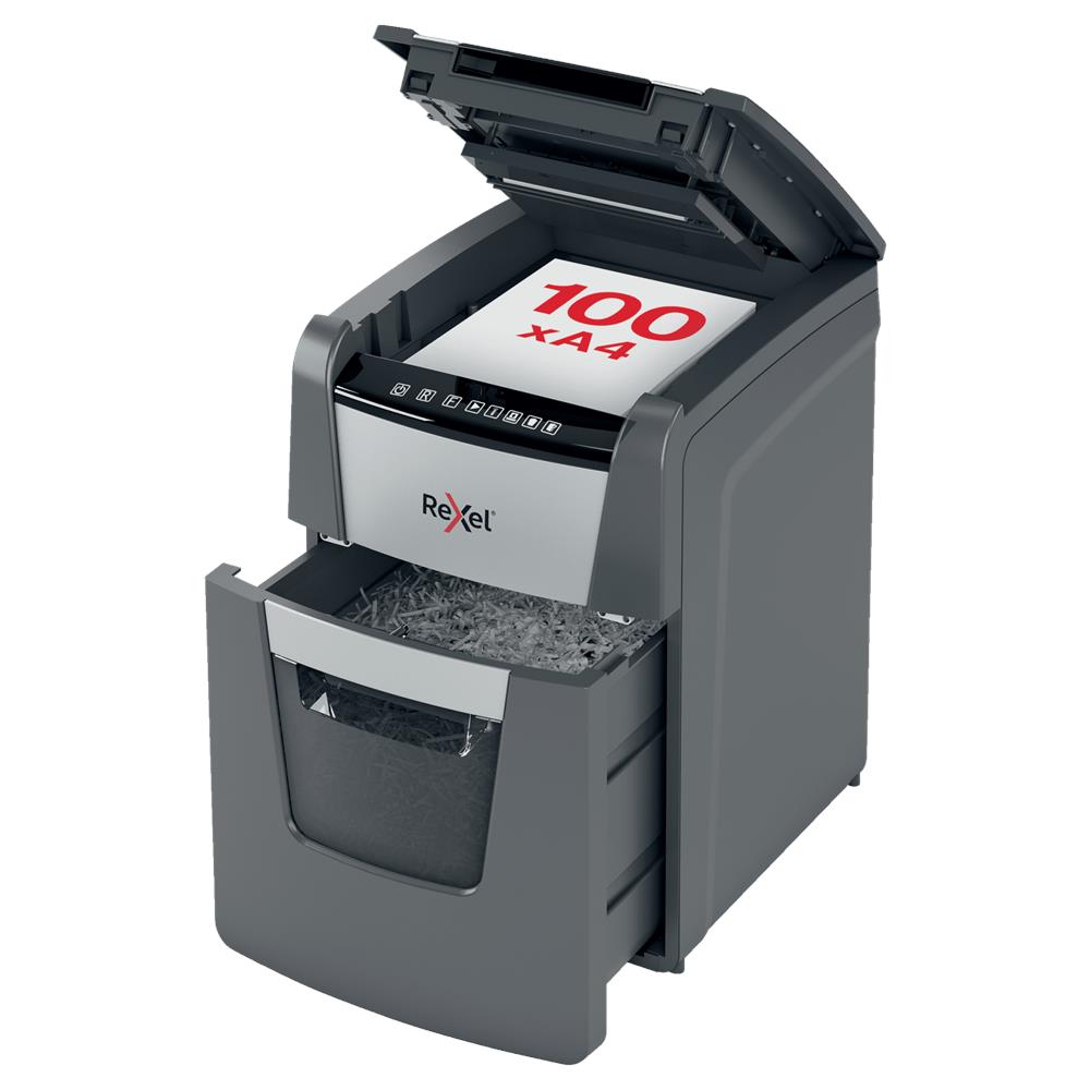 Distruggidocumenti Automatico Optimum AutoFeed+ 100M con Taglio Micro - Foto 1