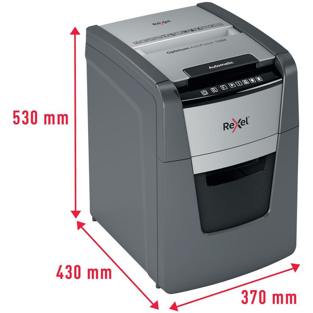 Distruggidocumenti Automatico Optimum AutoFeed+ 100M con Taglio Micro - Foto 7