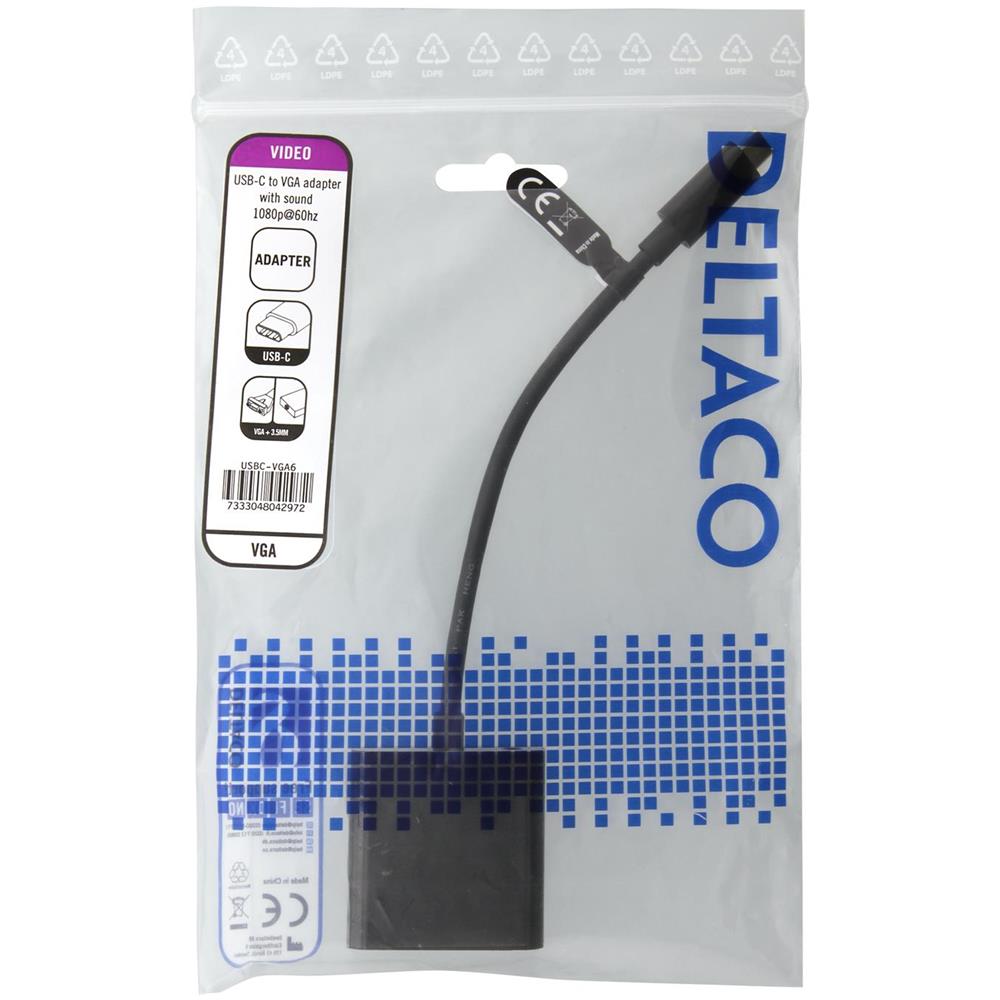 Adattatore Da Usb-c A Vga, Usb Tipo C Maschio - Vga Femmina + 3,5 Mm - Foto 2