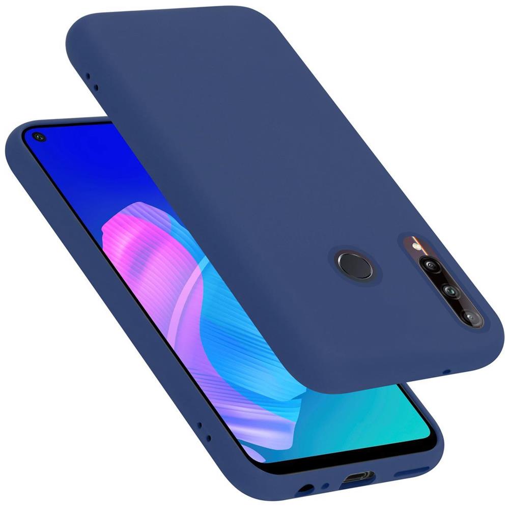 Custodia Compatibile Con Huawei P40 Lite E In Liquid Blu - Coperchio Protettivo In Silicone Tpu Flessibile - Foto 1