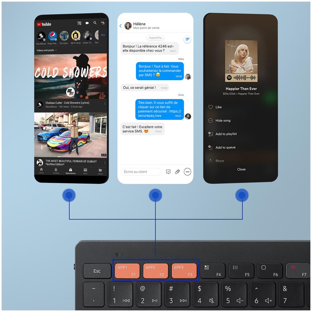 Tastiera Qwerty Wireless Originale Samsung, Computer, Smartphone E Tablet - Nera - Foto 2