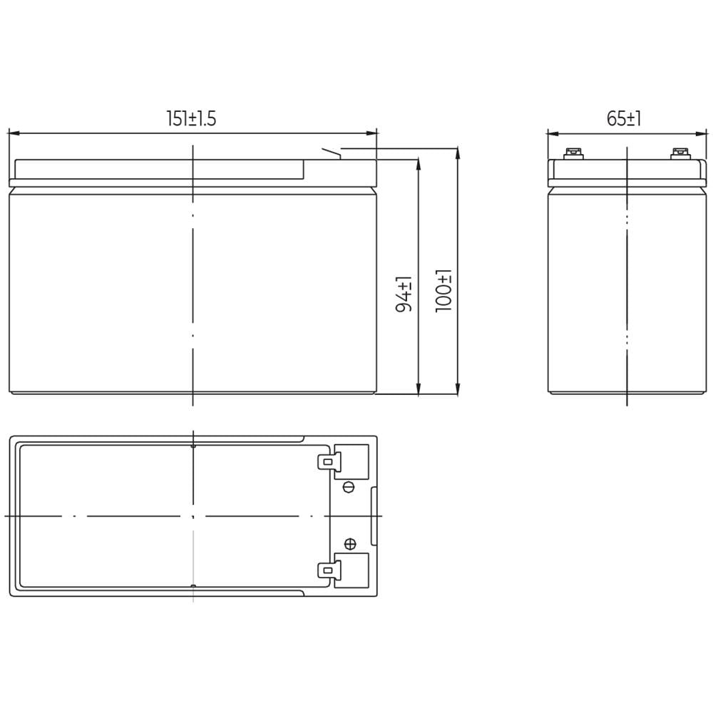 Batteria Ricaricabile Al Piombo 12v 7ah. Attacchi Faston - Foto 1