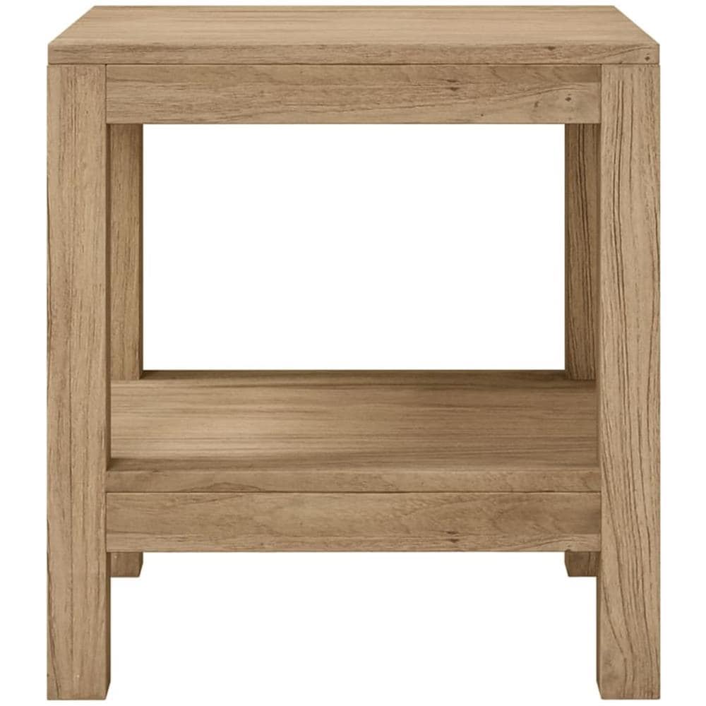 Tavolino da Bagno 45x35x45 cm in Legno Massello di Teak - Foto 4