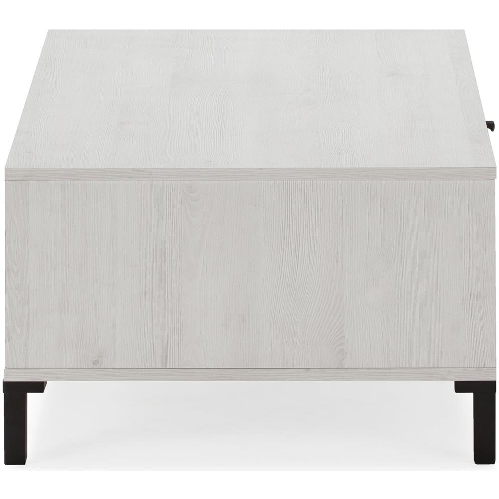 Tavolino Da Caffè Javea 1 Cassetto E 2 Ripiani, Color Bianco E Legno, 100 Cm (larghezza) 60 Cm (profonditá) 37,5 Cm (altezza) - Foto 3