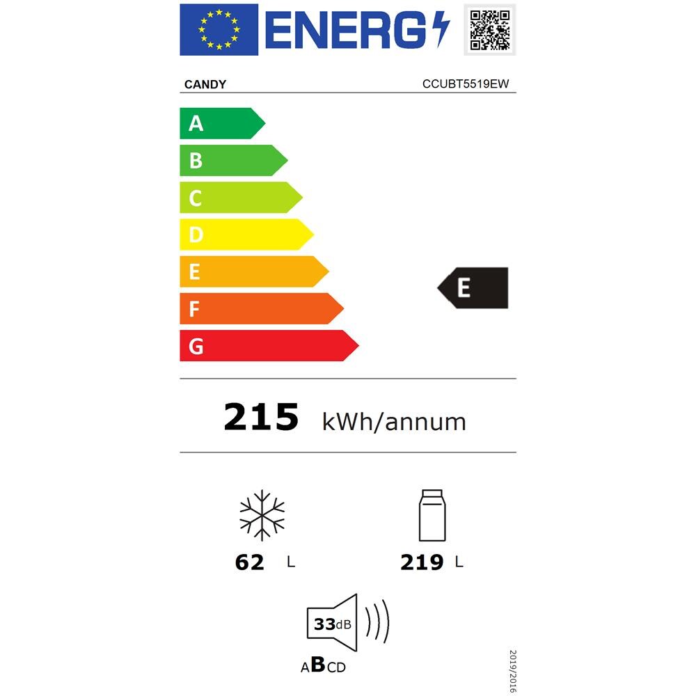 Frigorifero Combinato da Incasso CCUBT5519EW Total No Frost Multi Air Flow Classe E Capacità Netta 281 Litri - Foto 2