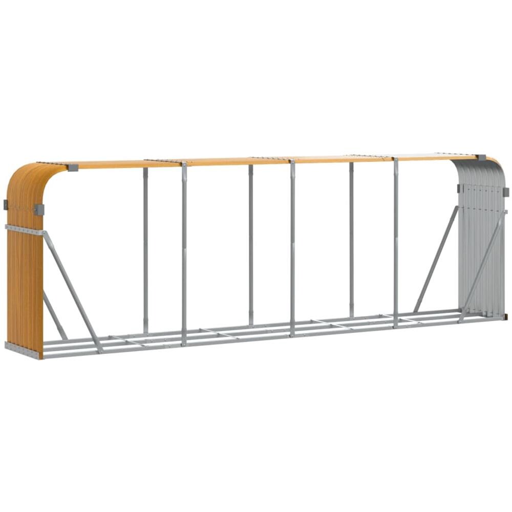 Portaceppi Marrone Chiaro 300x45x100 Cm In Acciaio Zincato - Foto 2