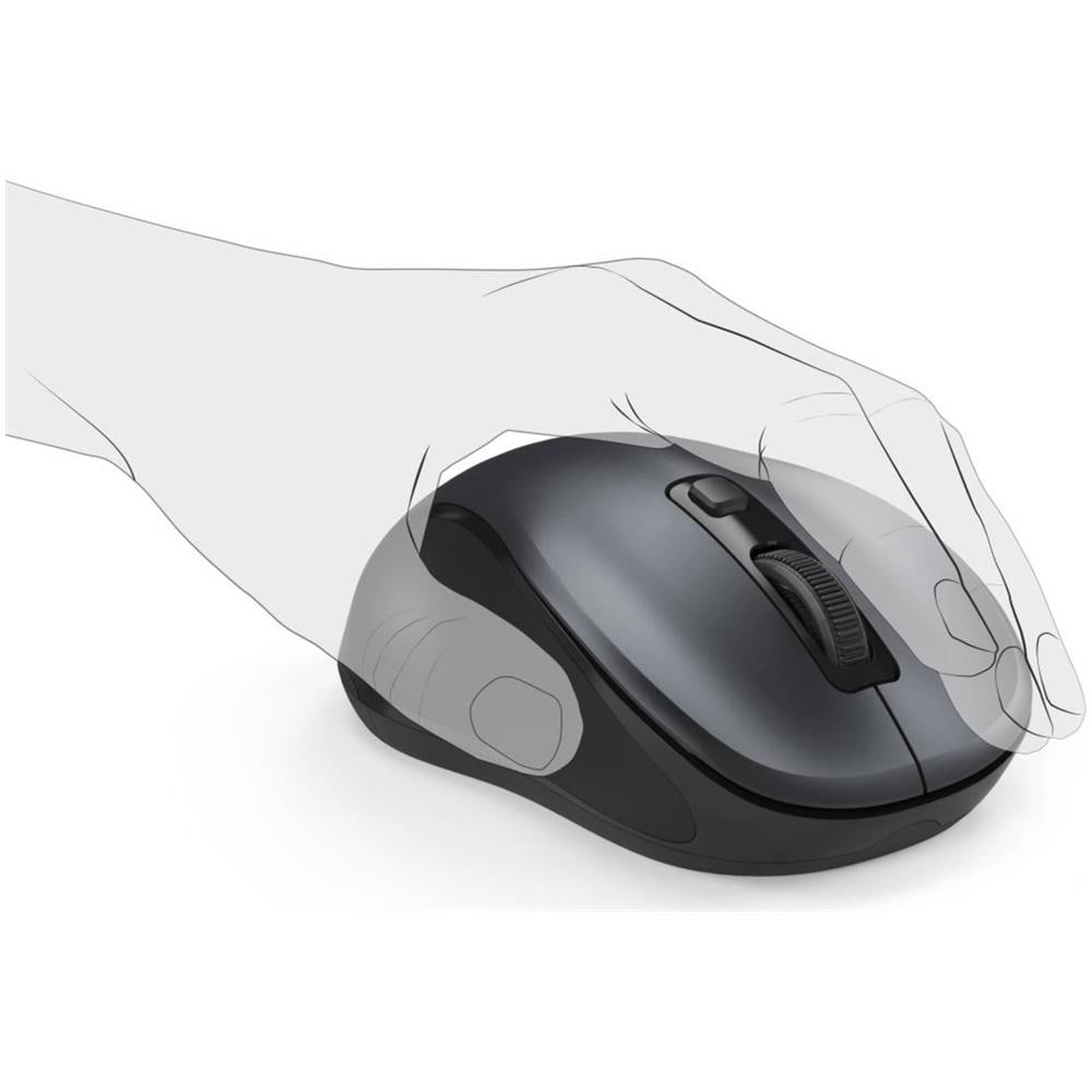 Mouse Bluetooth Laser 3 tasti 1600 DPI Colore Nero - Foto 2