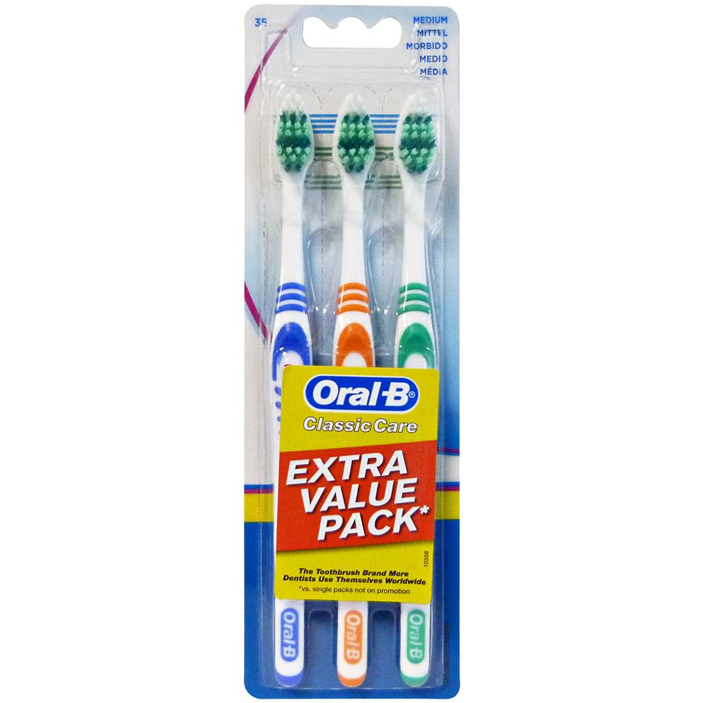 Spazzolino 1-2-3 Classic Care X 3 Pezzi 40 Medio - Spazzolino - Foto 1