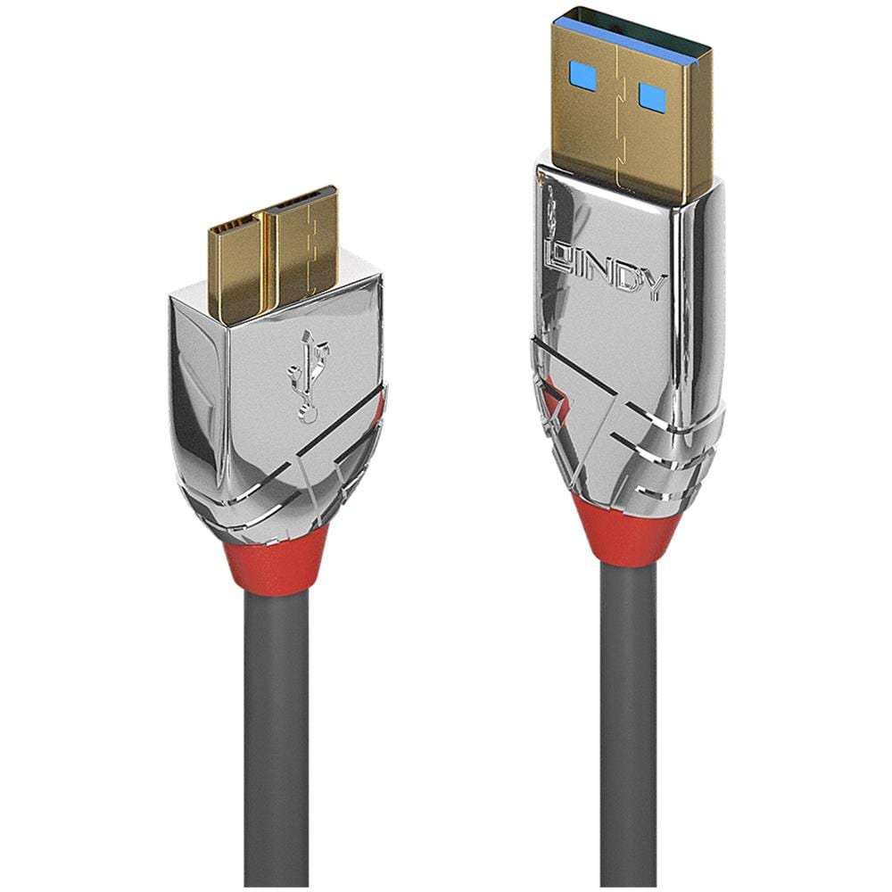36657 Cavo Usb 1 M Usb 3.2 Gen 1 [3.1 Gen 1] Usb A Micro-usb B Grigio (1m Usb 3.0 Type A To Micro-b - Cable, Cromo - Foto 1